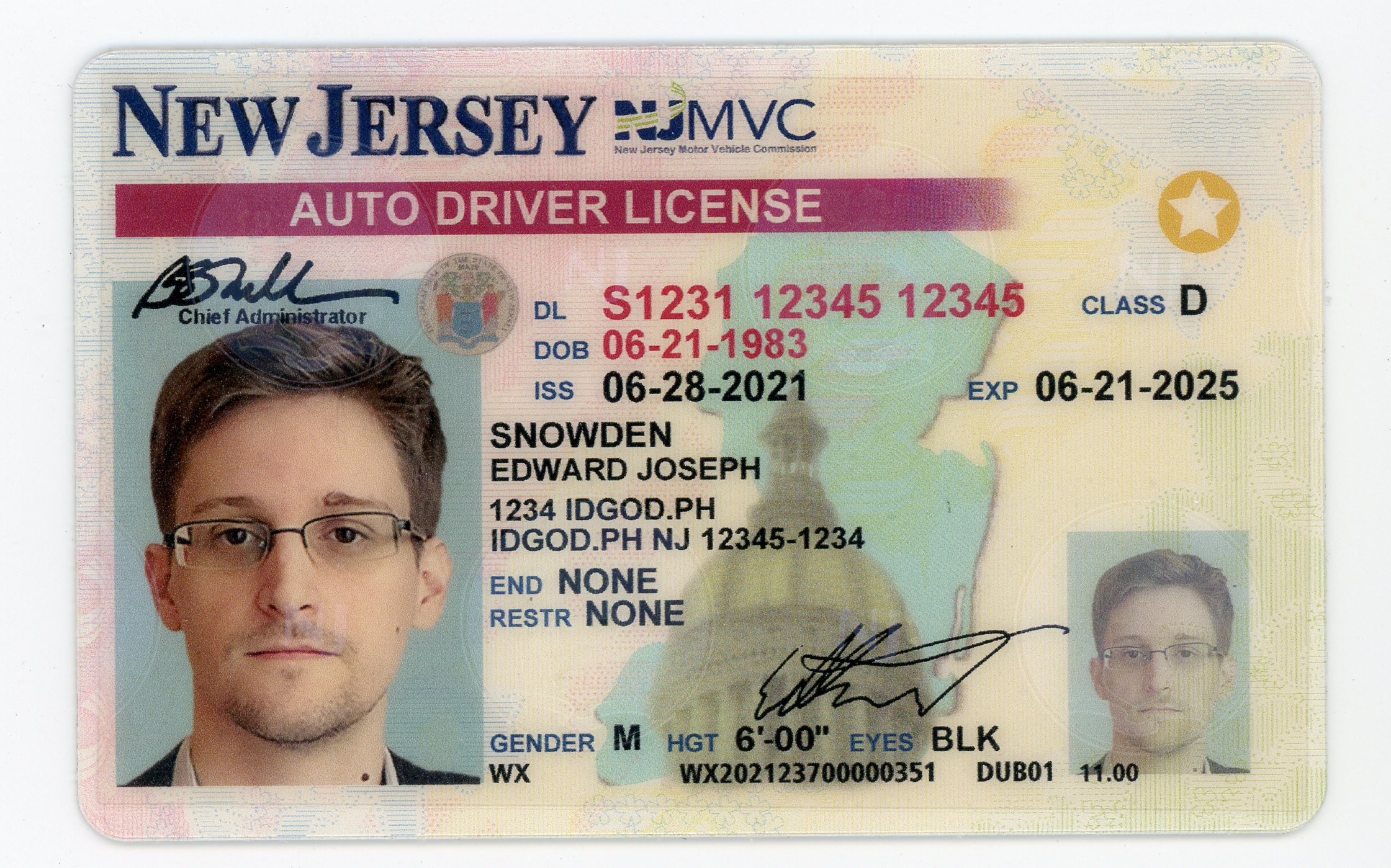 Premium New Jersey Fake IDs with Holograms & UV Security