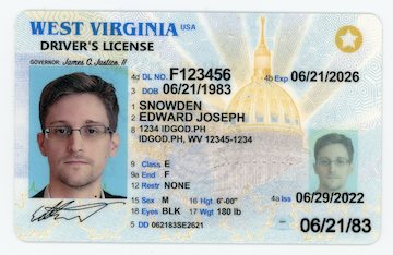 Premium West Virginia Fake IDs with Holograms & UV Security