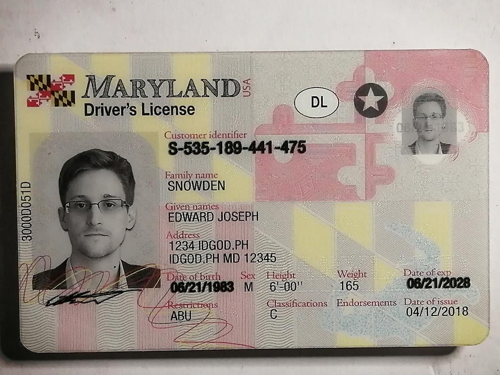 Premium Maryland Fake IDs with Holograms & UV Security